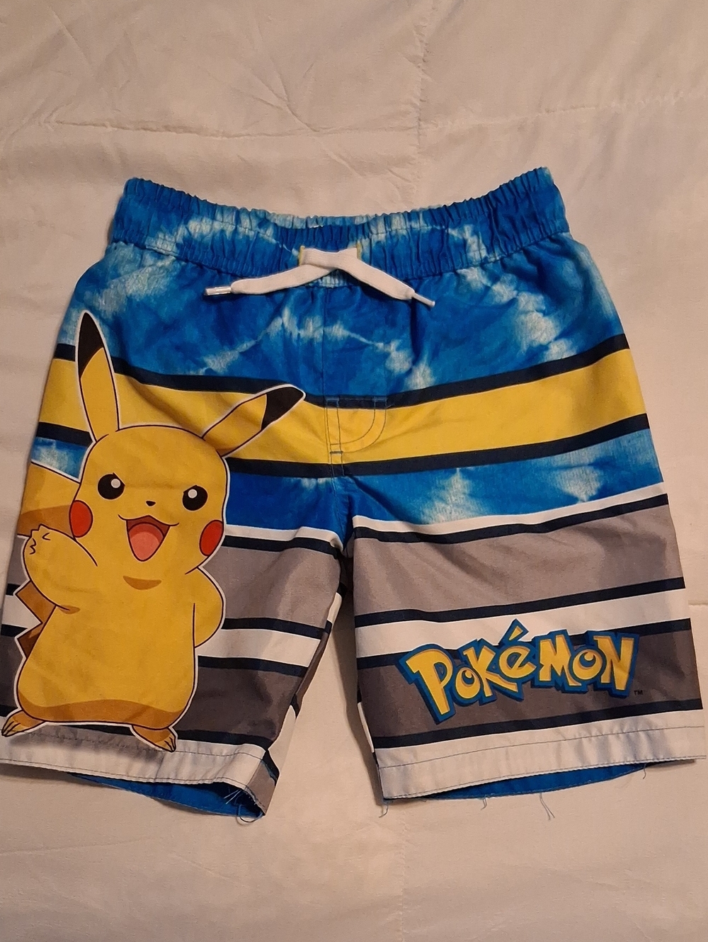 Pikachu Blue & Yellow Kids S Swim Shorts
